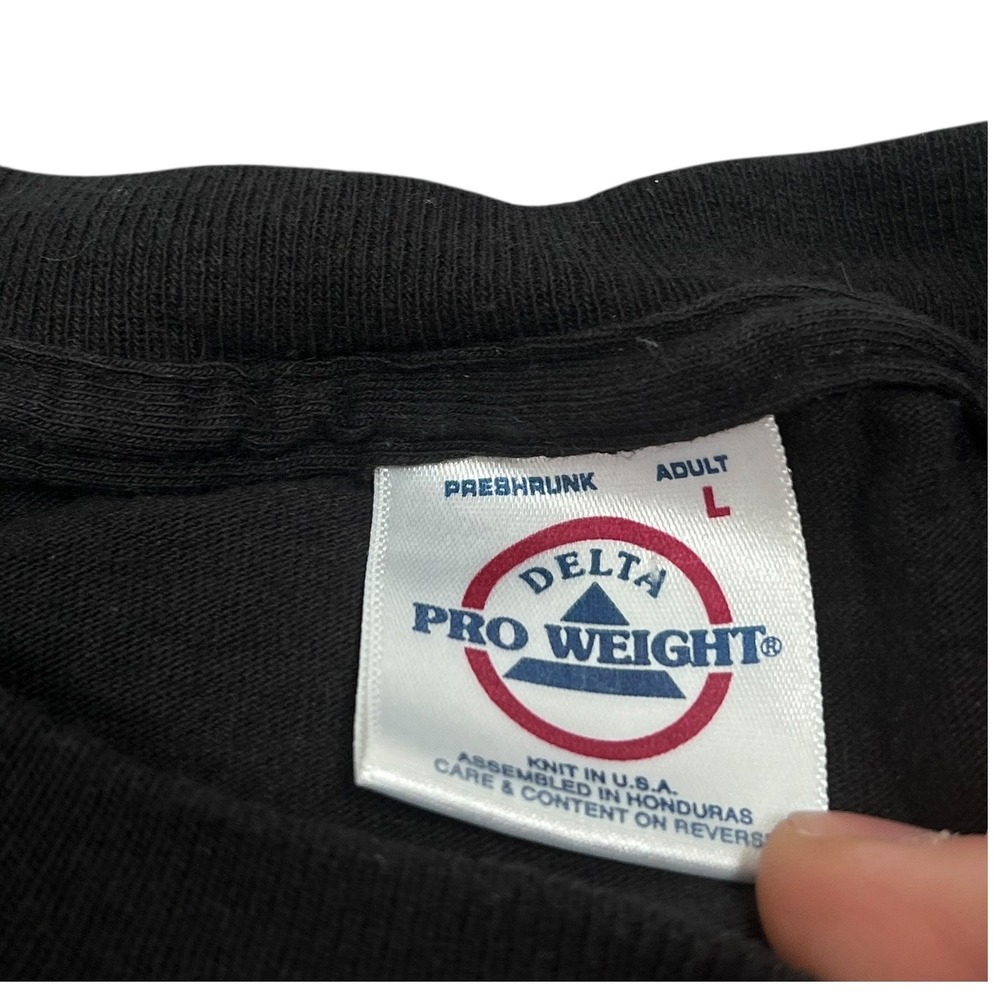 Delta Pro Weight T Shirt Men L Black 2001 World Series Yankees Diamondbacks - Picture 4 of 5